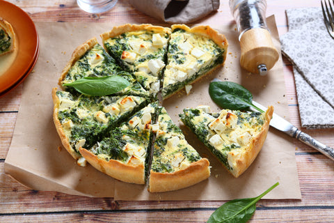 Spinach, Bacon, and Swiss Quiche