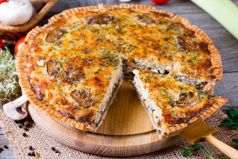 Mushroom and Swiss Quiche