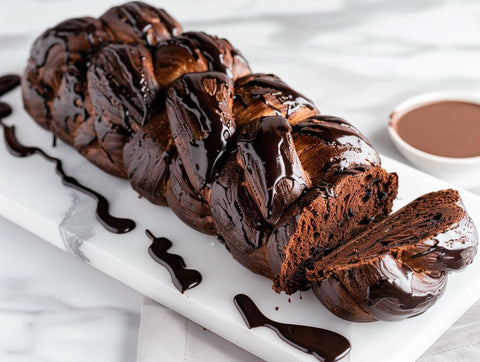 Triple Chocolate Challah Bread 