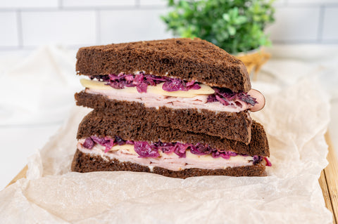 The Purple Pumpernickel Reuben Sandwich